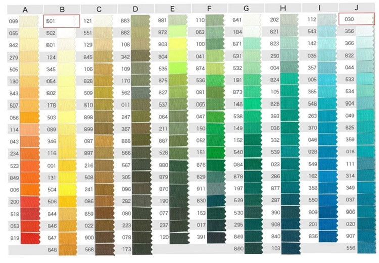 YKK拉鏈布帶顏色選擇 YKK拉鏈布帶顏色選擇